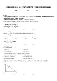 河北省丰宁县2023-2024学年八年级数学第一学期期末达标检测模拟试题含答案