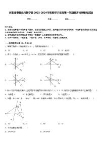 河北省秦皇岛市抚宁县2023-2024学年数学八年级第一学期期末检测模拟试题含答案