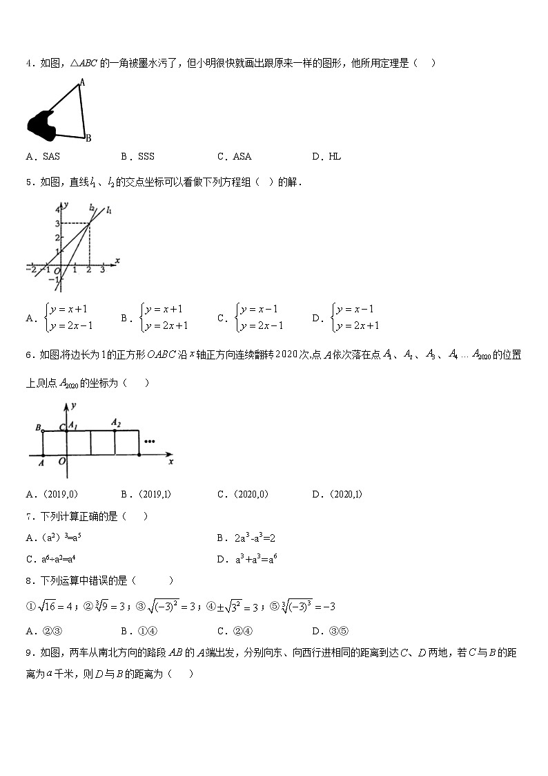 河北省唐山市乐亭县2023-2024学年数学八年级第一学期期末学业质量监测试题含答案第2页