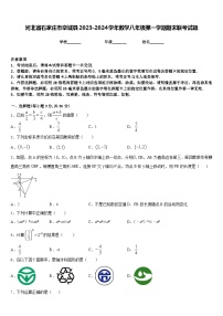 河北省石家庄市栾城县2023-2024学年数学八年级第一学期期末联考试题含答案