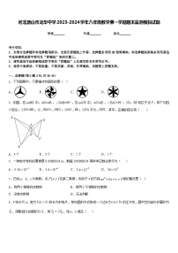 河北唐山市龙华中学2023-2024学年八年级数学第一学期期末监测模拟试题含答案