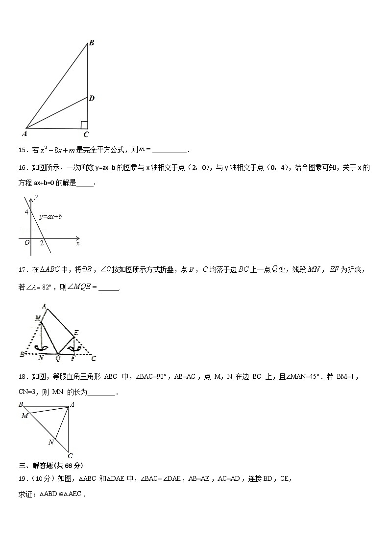 河北省邢台市临西县2023-2024学年八年级数学第一学期期末学业质量监测模拟试题含答案第3页