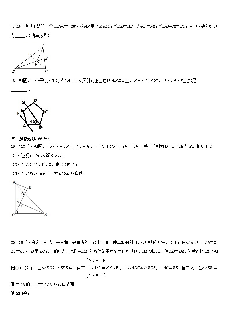 河南省府店镇第三初级中学2023-2024学年八年级数学第一学期期末达标检测模拟试题含答案第3页