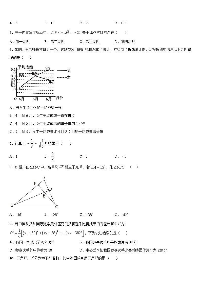 河南省漯河市2023-2024学年八年级数学第一学期期末质量检测试题含答案第2页