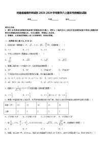 河南省南阳市宛城区2023-2024学年数学八上期末检测模拟试题含答案