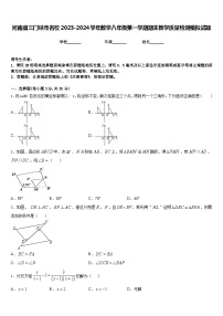 河南省三门峡市名校2023-2024学年数学八年级第一学期期末教学质量检测模拟试题含答案