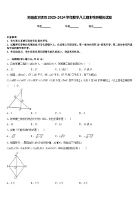 河南省卫辉市2023-2024学年数学八上期末检测模拟试题含答案