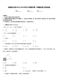 河南省沈丘县2023-2024学年八年级数学第一学期期末复习检测试题含答案