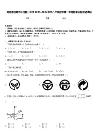 河南省信阳市长竹园一中学2023-2024学年八年级数学第一学期期末达标测试试题含答案