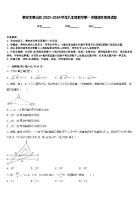 泰安市泰山区2023-2024学年八年级数学第一学期期末预测试题含答案