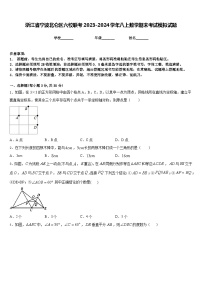 浙江省宁波北仑区六校联考2023-2024学年八上数学期末考试模拟试题含答案