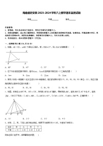 海南省定安县2023-2024学年八上数学期末监测试题含答案