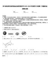 浙江省杭州市杭州市萧山区高桥初级中学2023-2024学年数学八年级第一学期期末监测模拟试题含答案