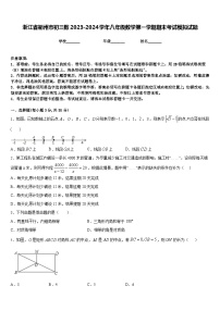 浙江省衢州市初三数2023-2024学年八年级数学第一学期期末考试模拟试题含答案