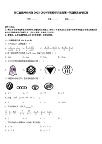 浙江省温州市民办2023-2024学年数学八年级第一学期期末统考试题含答案