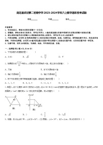 湖北省武汉第二初级中学2023-2024学年八上数学期末统考试题含答案