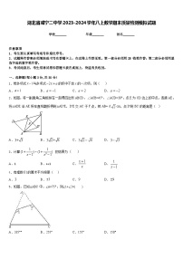 湖北省咸宁二中学2023-2024学年八上数学期末质量检测模拟试题含答案