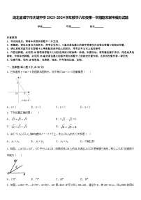 湖北省咸宁市天城中学2023-2024学年数学八年级第一学期期末联考模拟试题含答案