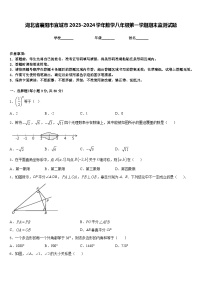 湖北省襄阳市宜城市2023-2024学年数学八年级第一学期期末监测试题含答案