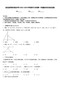 湖北省枣阳市阳光中学2023-2024学年数学八年级第一学期期末综合测试试题含答案