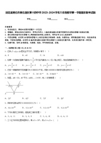 湖北省黄石市黄石港区第十四中学2023-2024学年八年级数学第一学期期末联考试题含答案