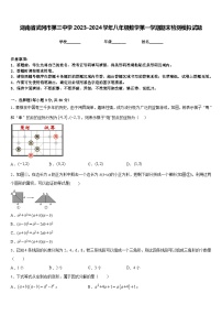 湖南省武冈市第三中学2023-2024学年八年级数学第一学期期末检测模拟试题含答案