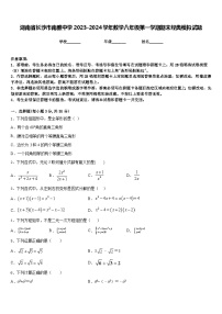 湖南省长沙市南雅中学2023-2024学年数学八年级第一学期期末经典模拟试题含答案