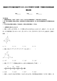 湖南省长沙市开福区周南中学2023-2024学年数学八年级第一学期期末质量跟踪监视模拟试题含答案