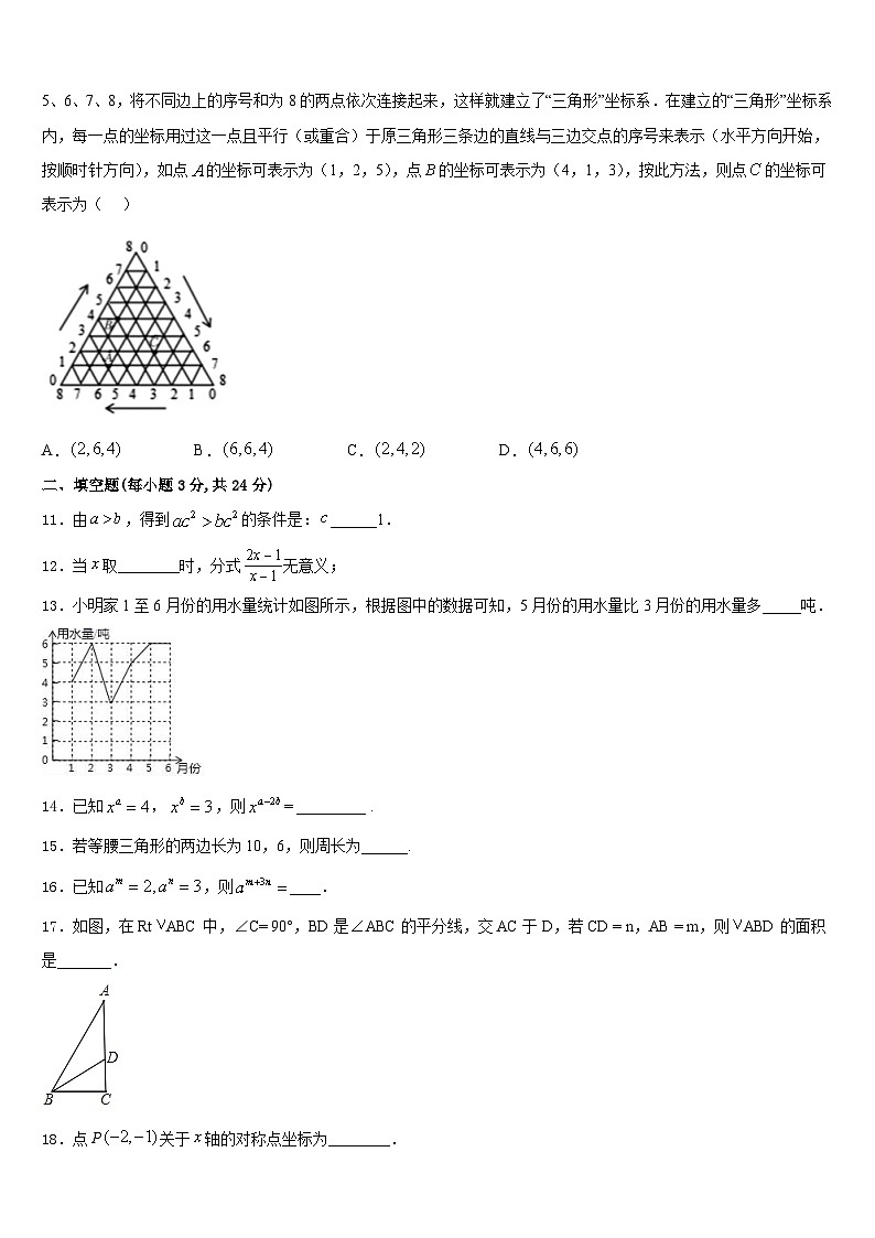 甘肃省平凉崆峒区2023-2024学年数学八上期末调研模拟试题含答案第3页