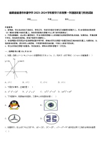 福建省福清市林厝中学2023-2024学年数学八年级第一学期期末复习检测试题含答案