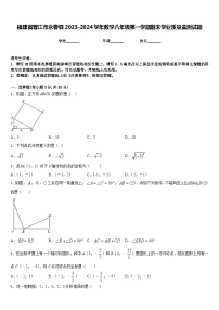 福建省晋江市永春县2023-2024学年数学八年级第一学期期末学业质量监测试题含答案