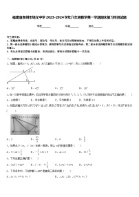 福建省泉州市培元中学2023-2024学年八年级数学第一学期期末复习检测试题含答案