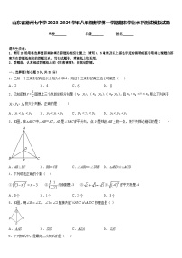 山东省德州七中学2023-2024学年八年级数学第一学期期末学业水平测试模拟试题含答案