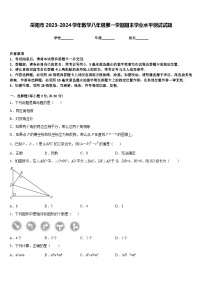 岳阳市2023-2024学年数学八年级第一学期期末学业水平测试试题含答案