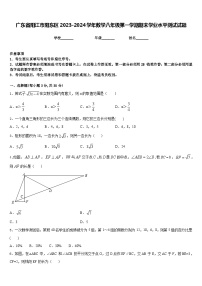 广东省阳江市阳东区2023-2024学年数学八年级第一学期期末学业水平测试试题含答案