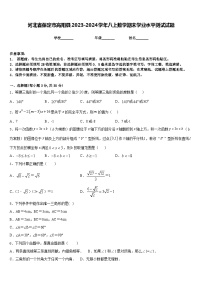 河北省保定市高阳县2023-2024学年八上数学期末学业水平测试试题含答案