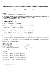 河南鹿邑老君台中学2023-2024学年数学八年级第一学期期末学业水平测试模拟试题含答案