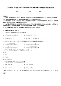 辽宁省营口市名校2023-2024学年八年级数学第一学期期末综合测试试题含答案