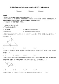 长春市新朝阳实验学校2023-2024学年数学八上期末监测试题含答案