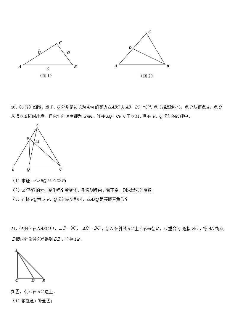 重庆合川区南屏中学2023-2024学年数学八上期末质量跟踪监视模拟试题含答案03