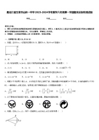 黑龙江省五常市山林一中学2023-2024学年数学八年级第一学期期末达标检测试题含答案