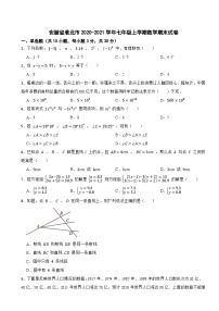 安徽省淮北市2020-2021学年七年级上学期数学期末试卷