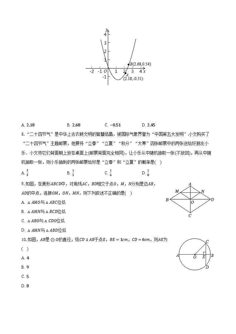 2022-2023学年河北省保定市安新县九年级（上）期末数学试卷（含解析）02