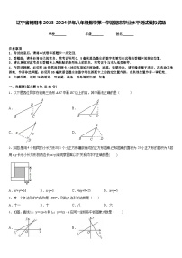 辽宁省朝阳市2023-2024学年八年级数学第一学期期末学业水平测试模拟试题含答案