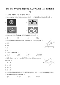 2022-2023学年山东省聊城市莘县明天中学八年级（上）期末数学试卷(含解析）