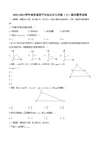 2023-2024学年吉林省四平市双辽市九年级（上）期末数学试卷（含详细答案解析）