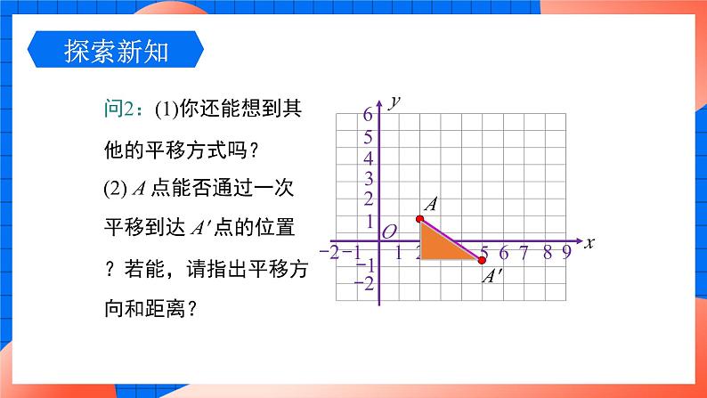 北师大版八年级数学下册课件 3.1.3 坐标系中的点沿x轴y轴的两次平移06