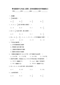 青岛版数学七年级上册第二章有理数期末章节基础练习