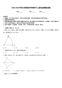 2023-2024学年兰州市重点中学数学八上期末监测模拟试题含答案