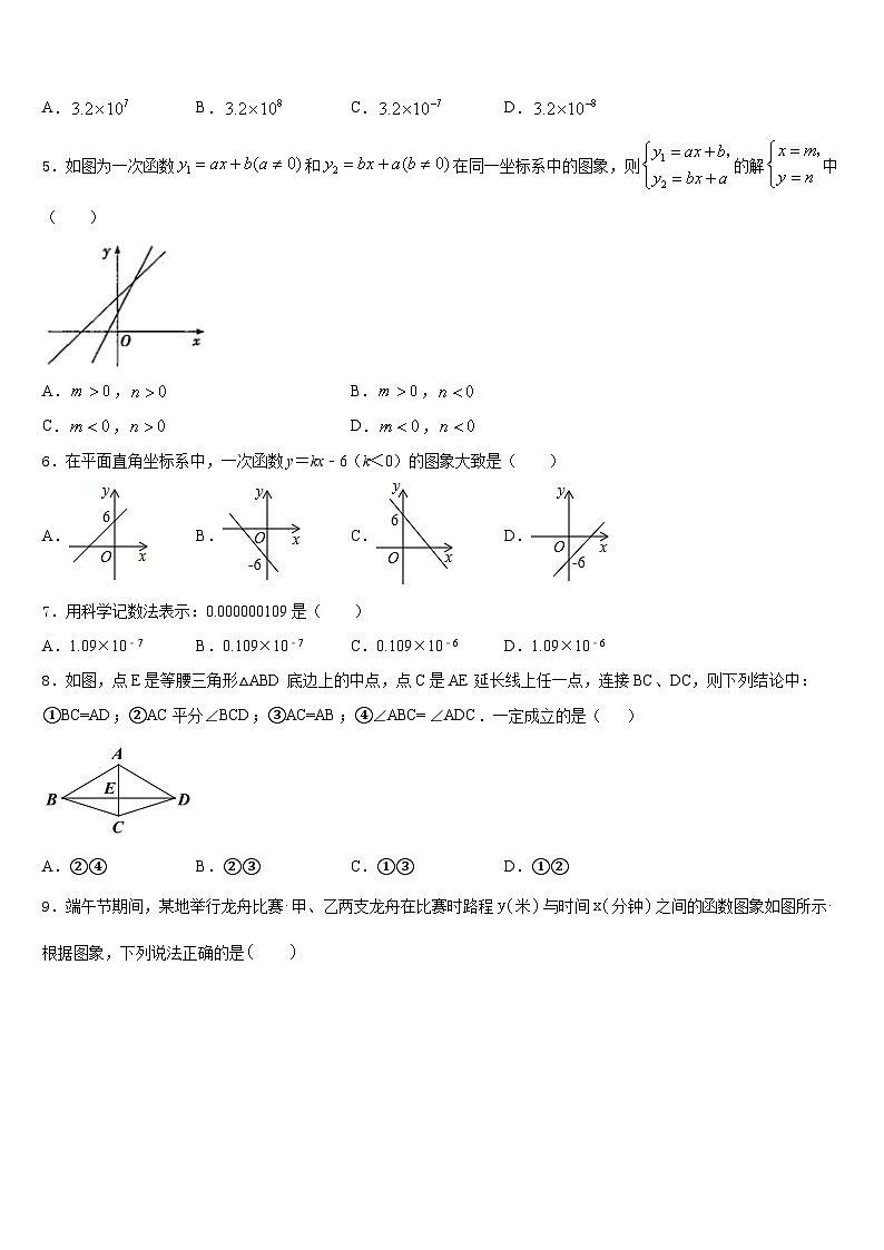 2023-2024学年上海市闵行区上虹中学数学八年级第一学期期末监测模拟试题含答案第2页